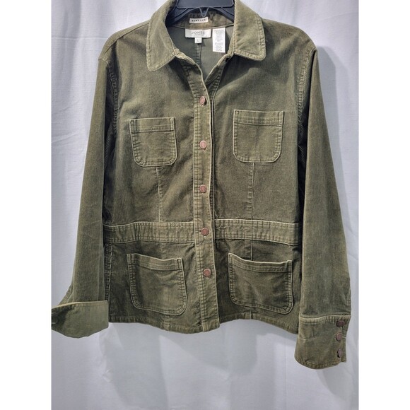 Jones Sport New York Signature Green Corduroy Jacket Size L - Picture 5 of 9
